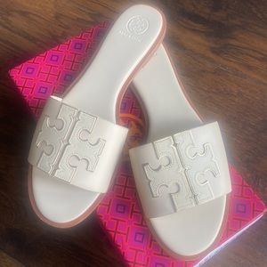 Tory Birch leather slides